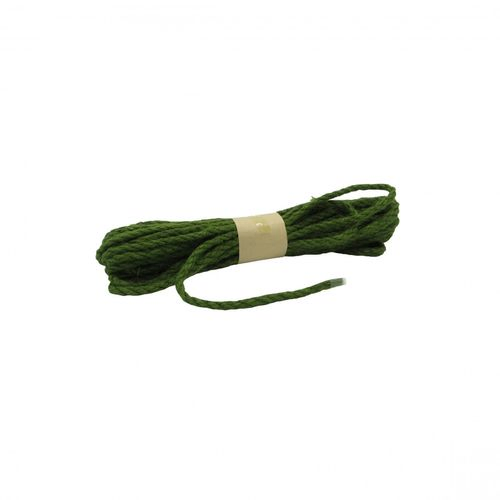 Band Jute grün 5mm 10m