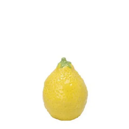 Keramik Zitrone gelb D07 H09cm