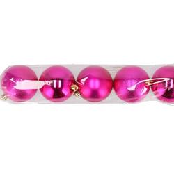 Kugel Unzerbrechlich fuchsia D08cm x5