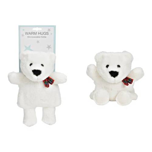 Kirschkernkissen Eisbär weiss 22x30x11cm