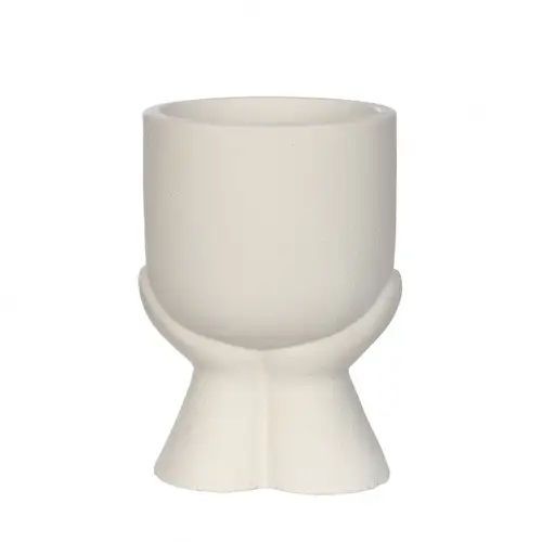 Keramik Übertopf Daydream creme D10.5cm H13.5cm