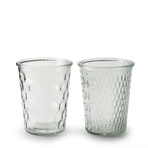 Glas Vase Retro mix D10cm H13cm