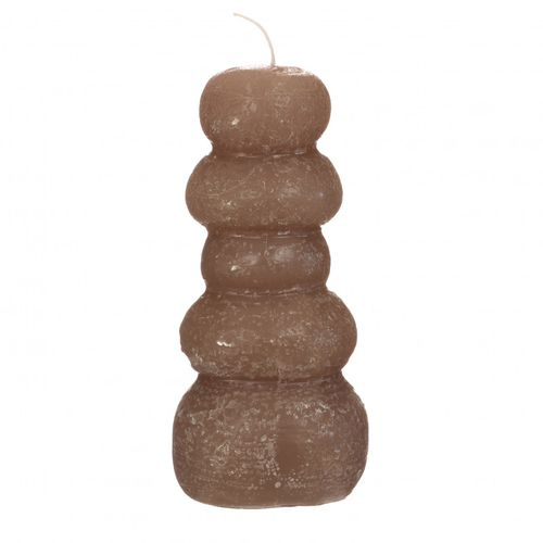 Kerze Pebble taube d7cm h15cm
