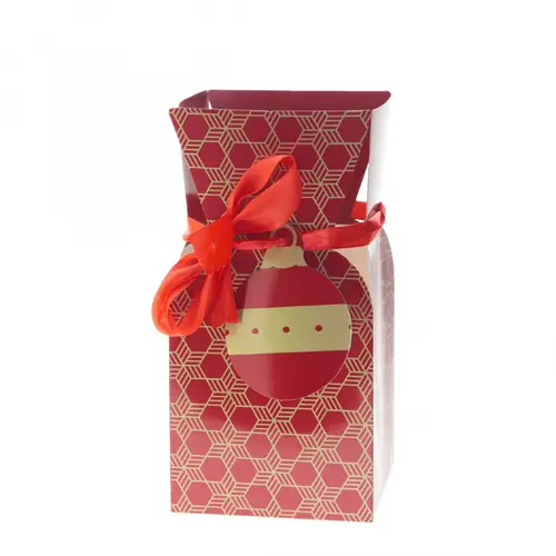 Strausstasche Angele rot 13x26cm