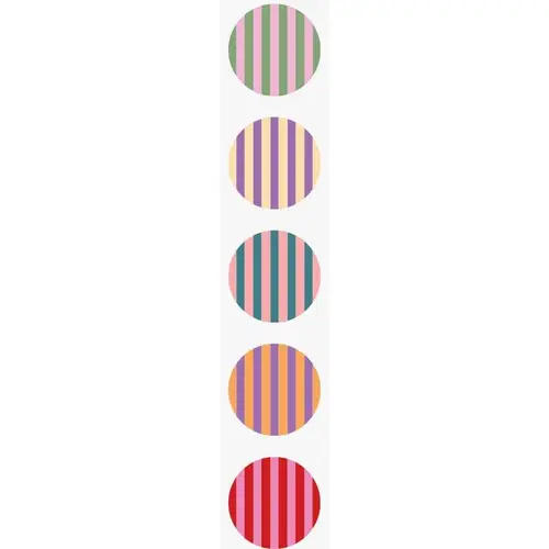 Sticker Stripes Rund mix 40mm x250