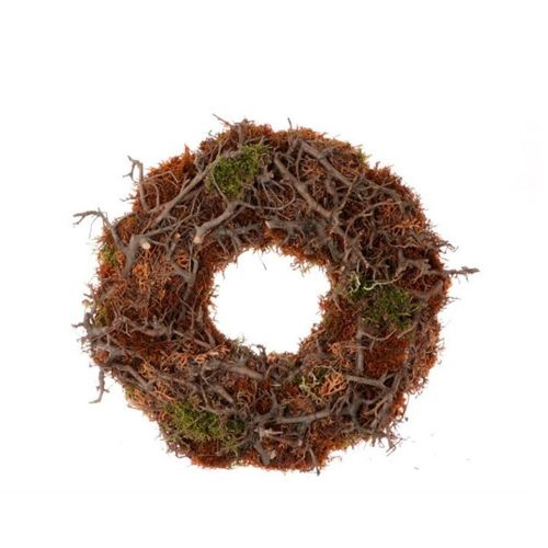 Kranz braun/orange Bonsai Moos D40cm