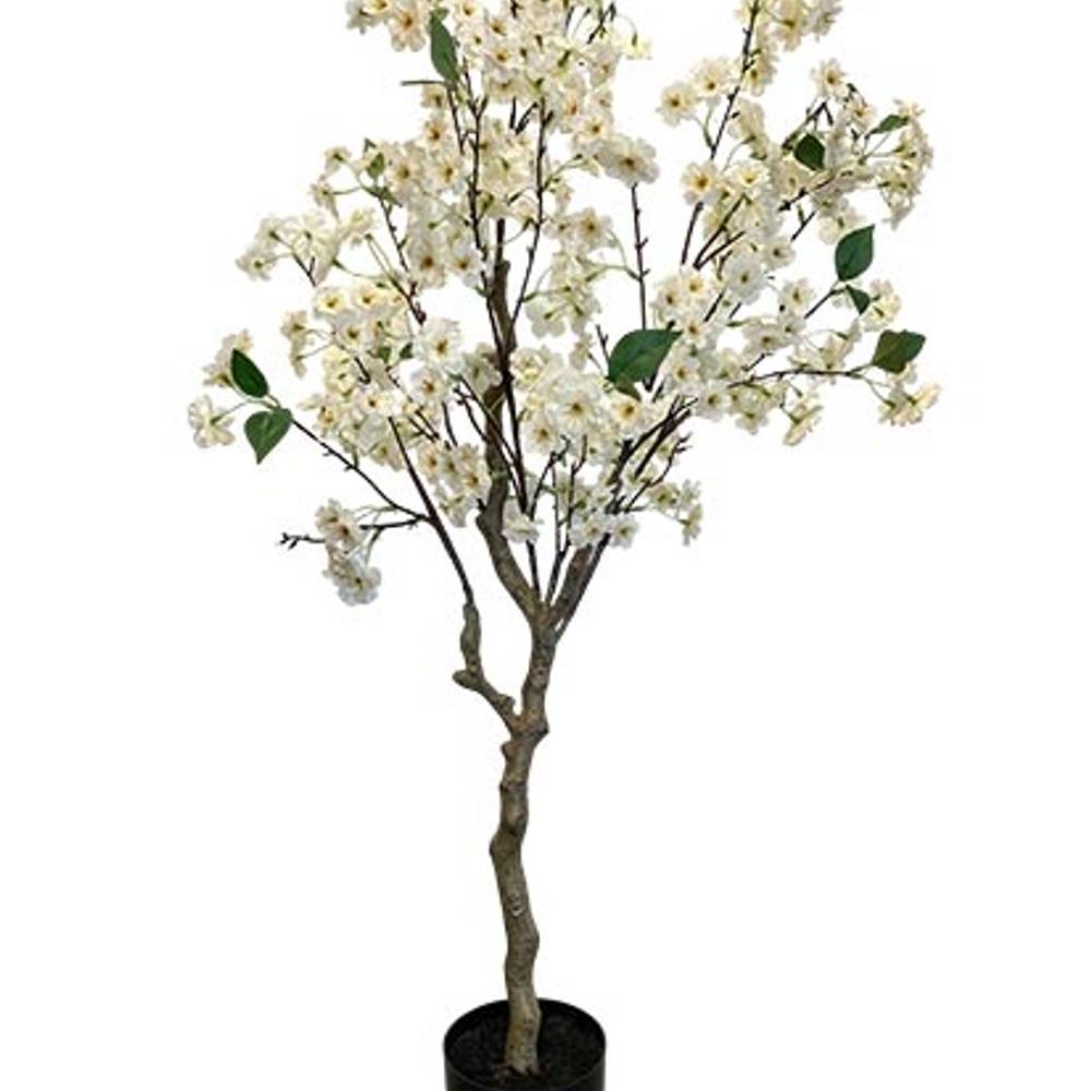 Seiden Blütenbaum weiss H120cm