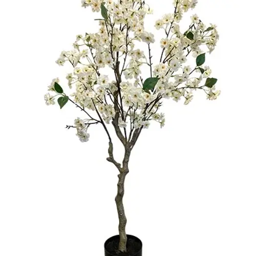 Seiden Blütenbaum weiss H120cm