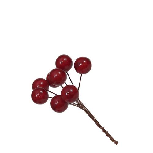 Beere auf Draht rot 15mm x160