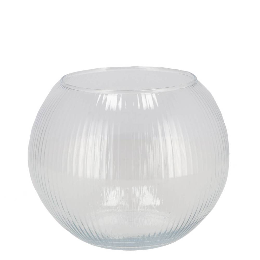 Glass Vase Sphere D16cm H19cm