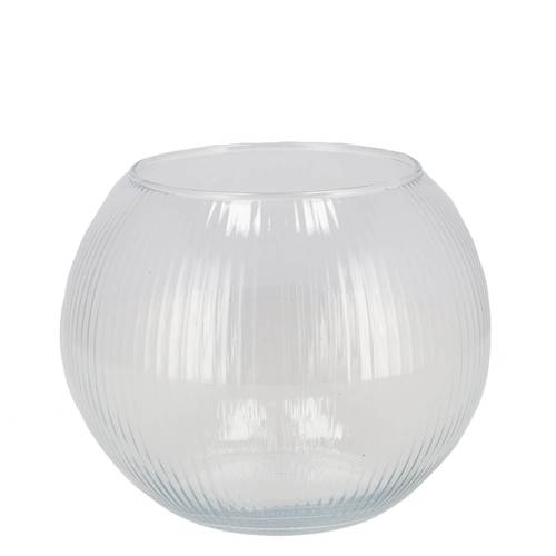 Glass Vase Sphere D16cm H19cm