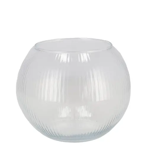 Glass Vase Sphere D16cm H19cm