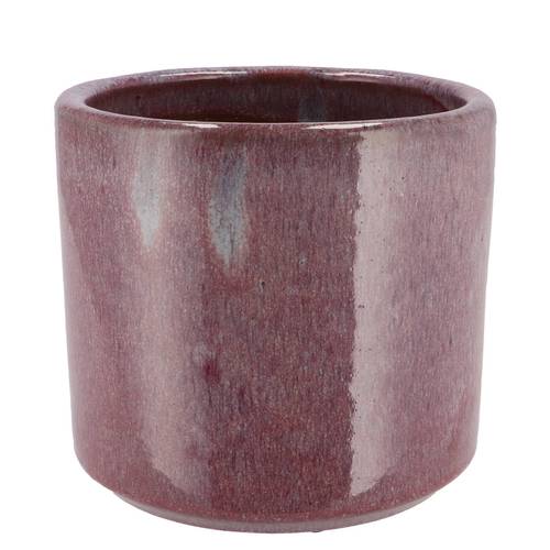 Keramik Übertopf Javea glasiert rosa D17cm H15cm