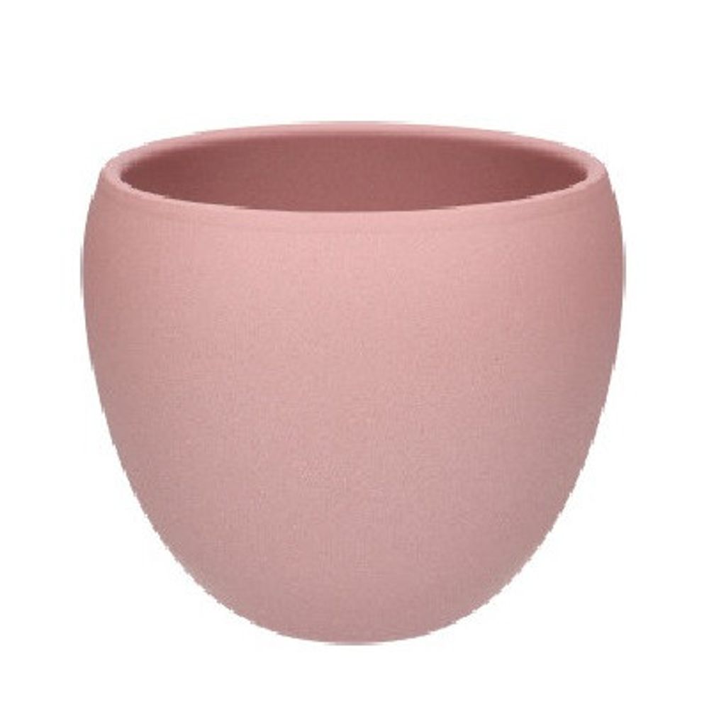 Keramik Bowl Übertopf hell rosa D19cm H19cm