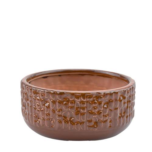 Keramik Schale Isa braun D17cm H07.5cm