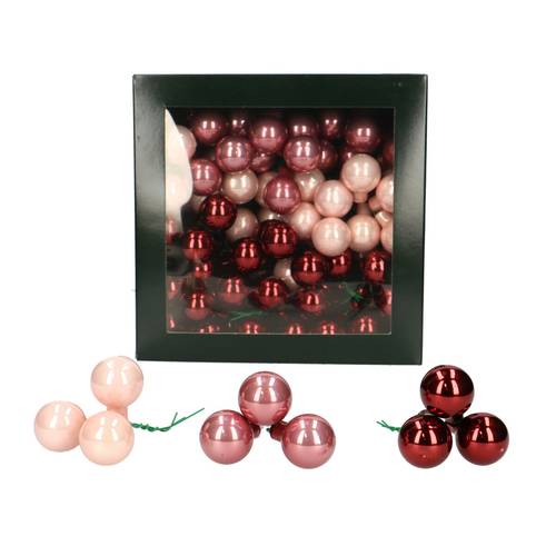 Kugel auf Draht rosa mix D02.5cm x144