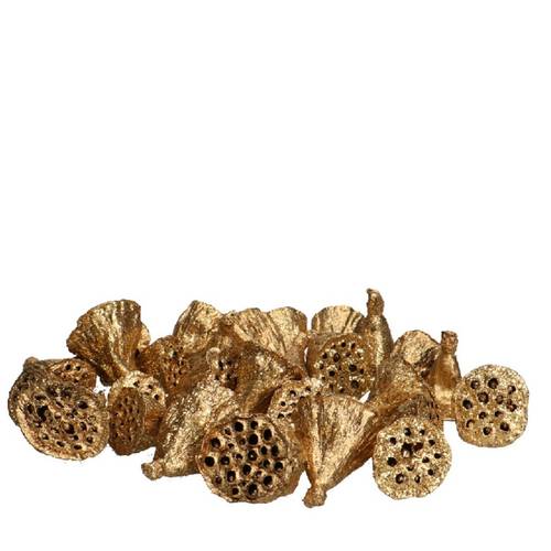 Deko Lotus Glitzer gold mini x200 