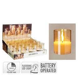 LED Glas in Display D07.5 H15cm ex.AA 