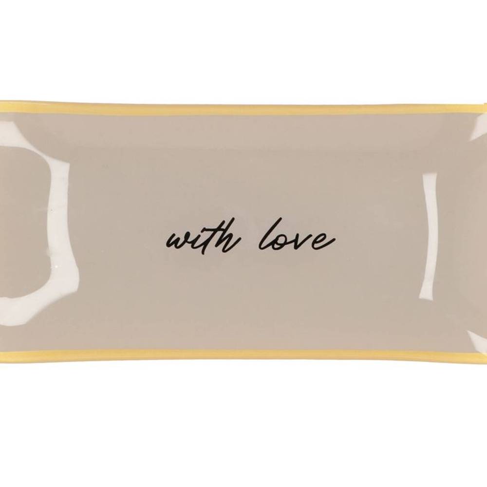 Teller Rechteck With Love 20x10x02cm