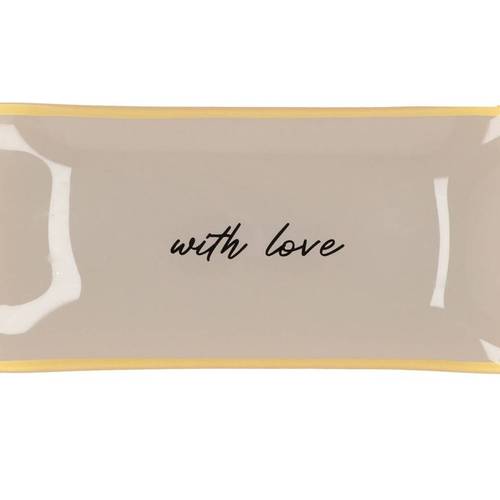 Teller Rechteck With Love 20x10x02cm
