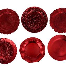 Melamine Teller mix rot D33cm
