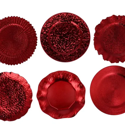 Melamine Teller mix rot D33cm