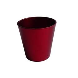 Melamine Übertopf rot D11cm H10.5cm