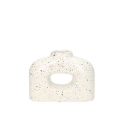 Kerzenständer Vase weiss D06/16cm H12cm