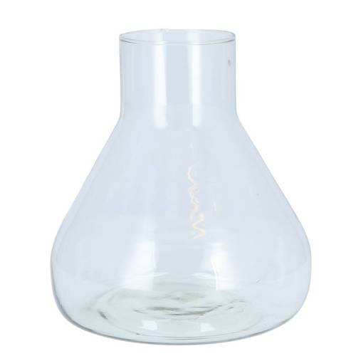 Glas Flasche Roca klar D22cm H25cm