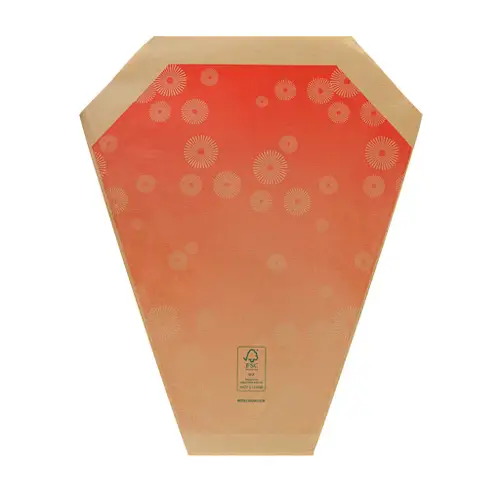 Tüte Kraft Bright rot 50x44x12cm x25