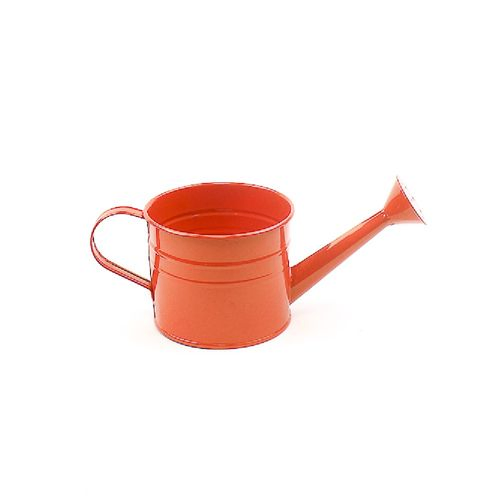 Zink Giesskanne orange D12.5cm H10.5cm