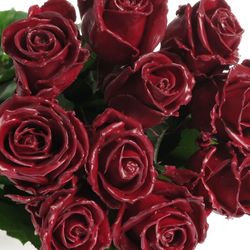Rose weinrot Wachs (W1) 60cm