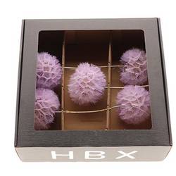 Seiden Pusteblume lila x5 L35cm D11/13cm