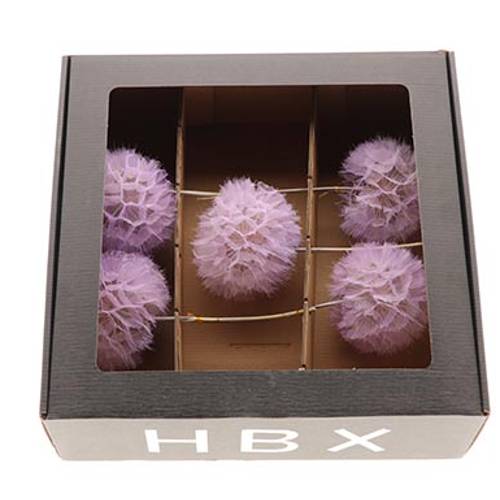 Seiden Pusteblume lila x5 L35cm D11/13cm