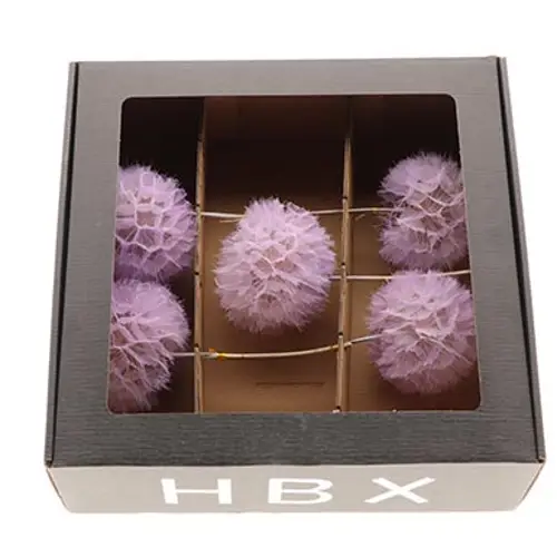 Seiden Pusteblume lila x5 L35cm D11/13cm