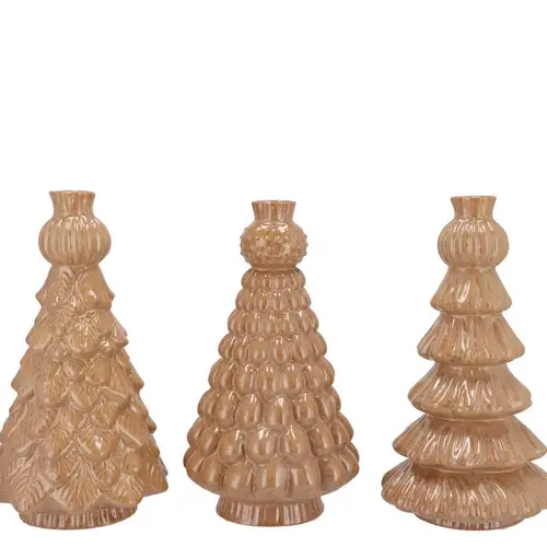 Keramik Vase Baum sand 13x13x21cm