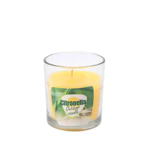 Kerze Citronella im Glas D07cm H08cm