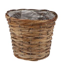 Korb Rotan Rund braun D19cm H16cm