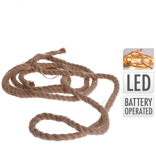 Dekoration LED Jute seil+30L 3m