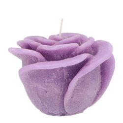 Kerze Rose lila D11cm H09cm