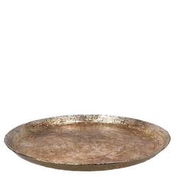 Teller Metall Noah gold 40x05cm