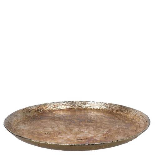 Teller Metall Noah gold 40x05cm