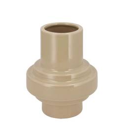 Keramik Vase Oxford Tube creme 16x16x19cm