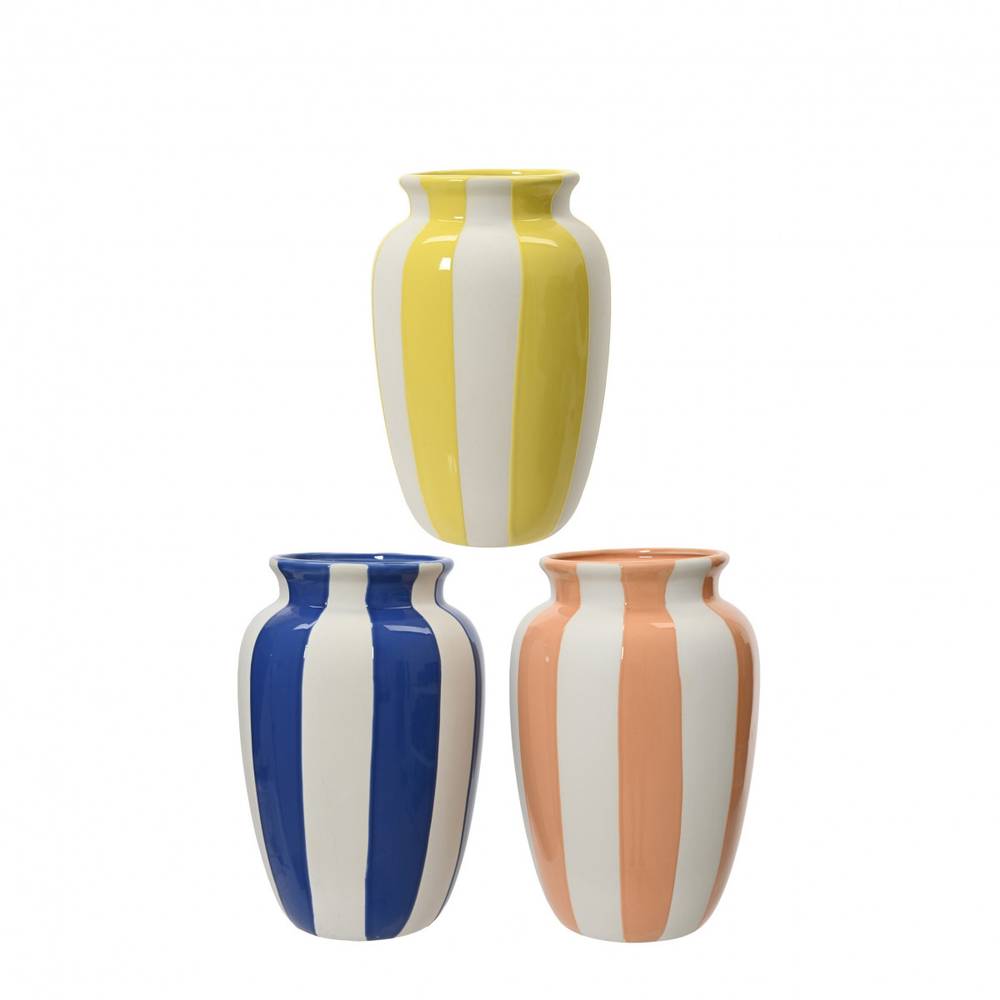 Keramik Vase Lines mix D15cm H25cm