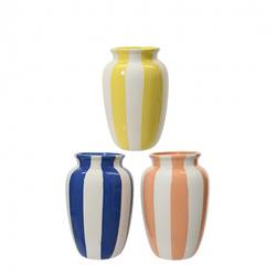 Keramik Vase Lines mix D15cm H25cm