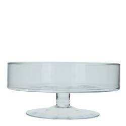 Glas Schale auf Fuss D29cm H13cm