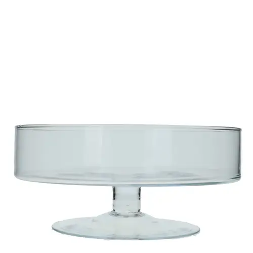 Glas Schale auf Fuss D29cm H13cm