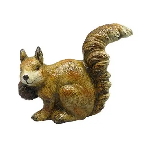 Deko Eichhörnchen braun 19x08x14.5cm