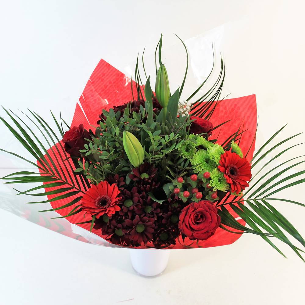 Strauß Deluxe rot 40cm 18 Stiele