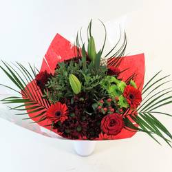 Strauß Deluxe rot 40cm 18 Stiele